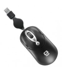 MOUSE USB MINI RETRATIL MS3208-2 C3TECH PRETO/PRATA